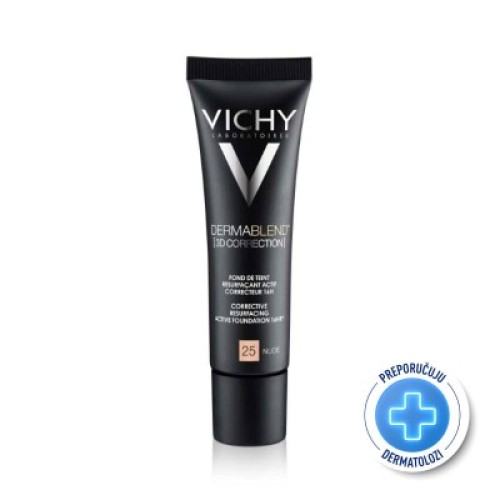 VICHY DermaBlend 3D puder 25 NUDE 30ml