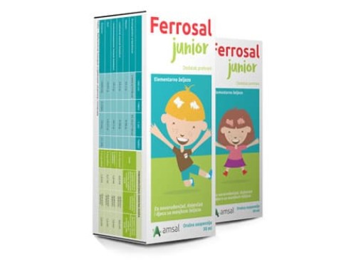 Amsal Ferrosal junior oralna suspenzija 50 ml