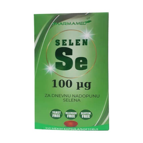 Pharmamed Selen 100mcg 100 kapsula