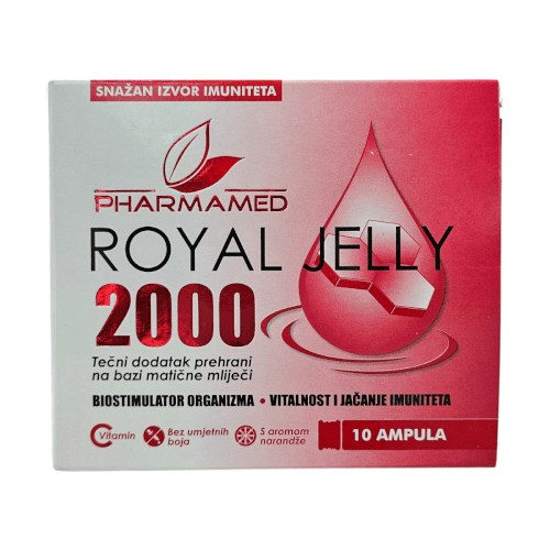 Pharmamed Royal Jelly 2000 10 ampula MATIČNA MLIJEČ