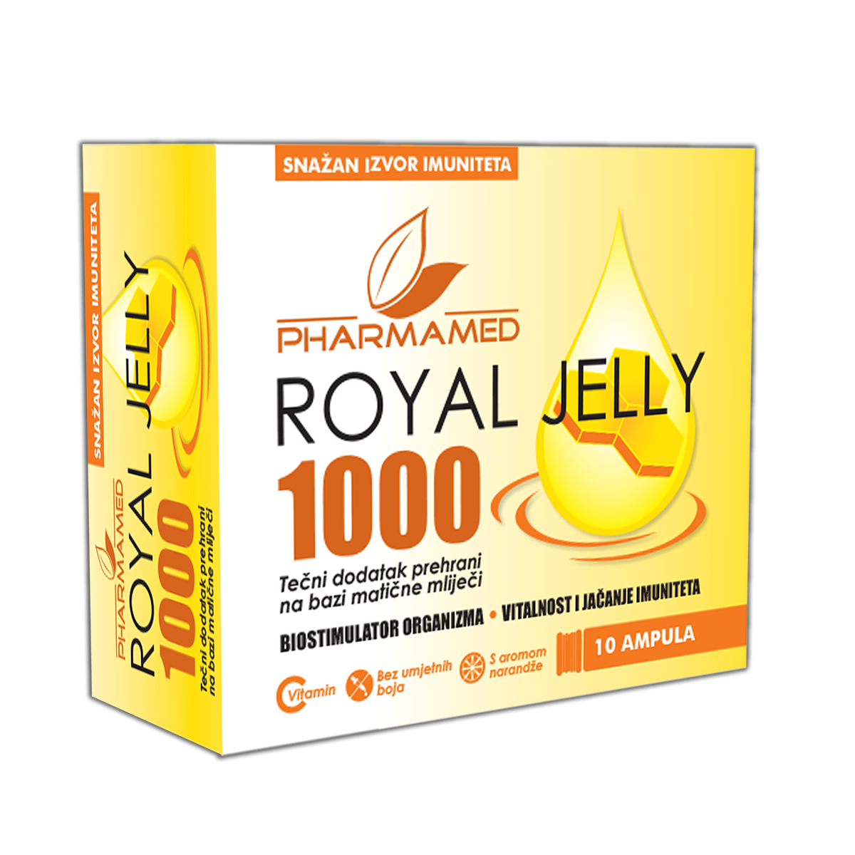 Pharmamed Royal Jelly 1000mg 10 ampula MATIČNA MLIJEČ