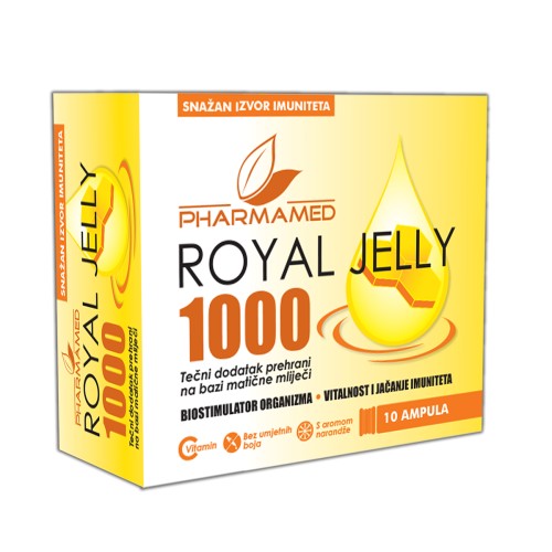 Pharmamed Royal Jelly 1000mg 10 ampula MATIČNA MLIJEČ