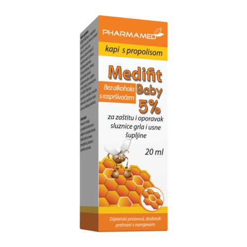 Pharmamed Medifit baby kapi s propolisom 5% 20 ml raspršivač