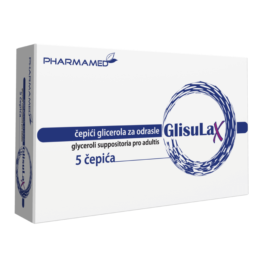 Pharmamed GlisuLax čepići glicerola za odrasle a5
