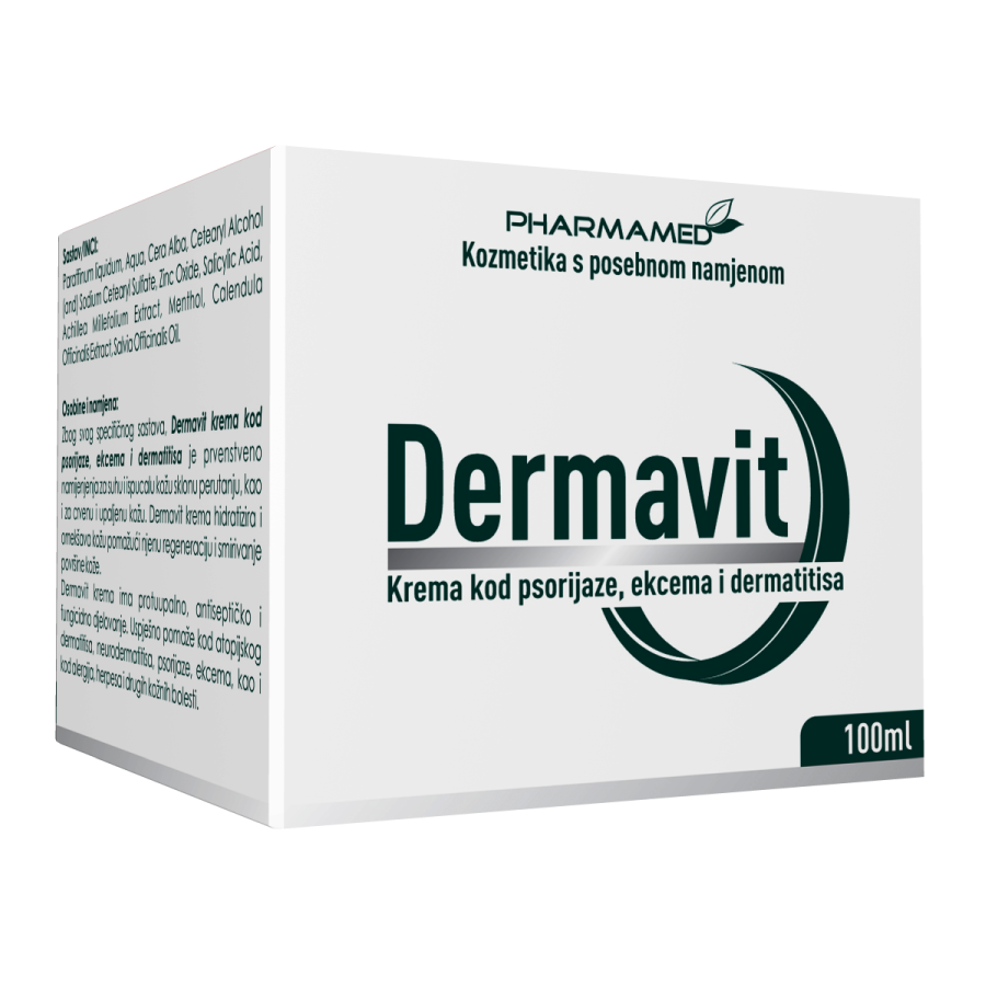 Pharmamed Dermavit krema kod psorijaze, ekcema i dermatitisa 100ml