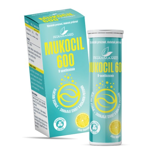 Pharmamed Mukocil 600 šumeće tablete a10