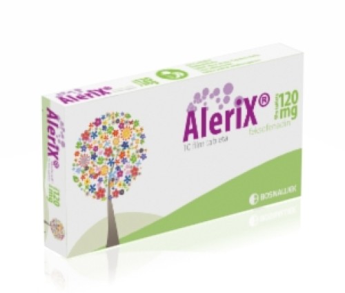 Bosnalijek ALERIX, film tablete, 120 mg  LIJEK JE DOSTUPAN U APOTECI BEZ RECEPTA - ONLINE NARUDŽBA NIJE DOSTUPNA (feksofenadin  - Bezreceptni lijek)