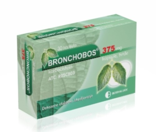 Bosnalijek BRONCHOBOS, kapsule, tvrde, 375 mg a30 karbocistein -- Bezreceptni lijek