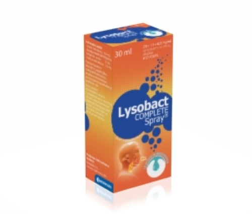 Bosnalijek LYSOBACT COMPLETE Spray s aromom peperminta, 30ml  lizozim + cetilpiridin + lidokain --  Bezreceptni lijek