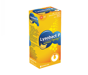 Bosnalijek LYSOBACT P SPRAY s aromom banane, sprej za usnu sluznicu 30 ml lizozim + piridoksin -- Bezreceptni lijek