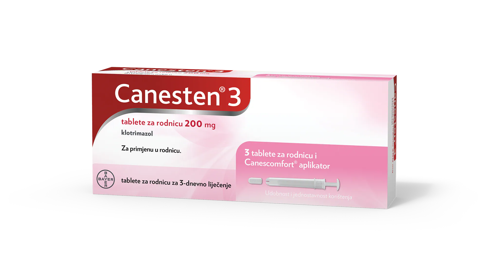 Bayer Canesten® 3 tablete za rodnicu 200 mg klotrimazol -Bezreceptni lijek
