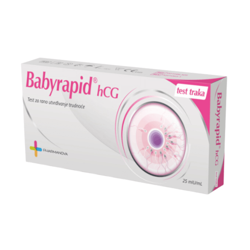 Pharmanova Babyrapid hCG test za trudnoću trakica 1 test trakica