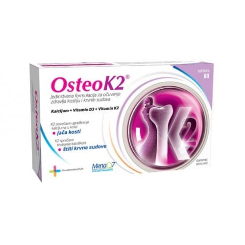 Pharmanova OSTEO K2 tablete a60 ( Kalcijum Vitamin D3 Vitamin K2)