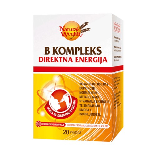 Natural Wealth B kompleks Direktna energija 20 vrećica
