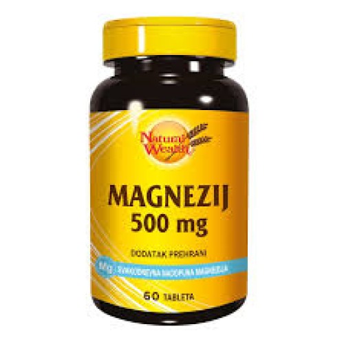 Natural Wealth  MAGNEZIJ 500mg 60 tableta