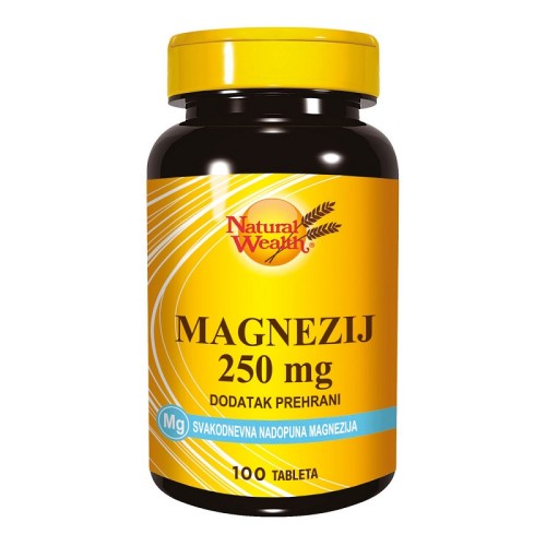 Natural Wealth MAGNEZIJ 250mg tablete a 100