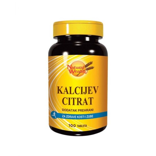 Natural Wealth Kalcijev Citrat 100 tableta