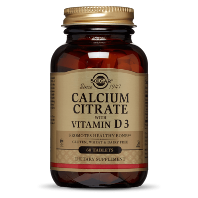 SOLGAR Kalcij citrat + vitamin D tbl. A60