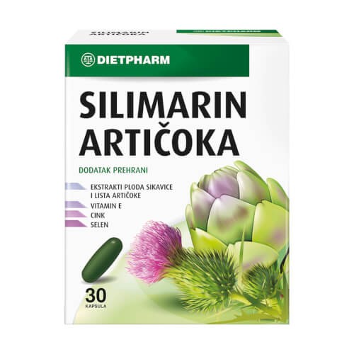 Dietpharm Silimarin Artičoka kapsule 30 kapsula