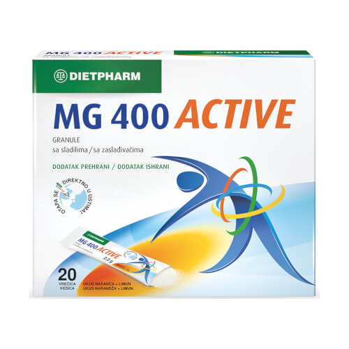 Dietpharm Magnezij 400 Active granule 20 vrećica