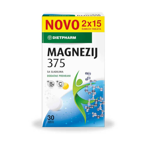 Dietpharm Magnezij 375mg 30 šumećih tableta