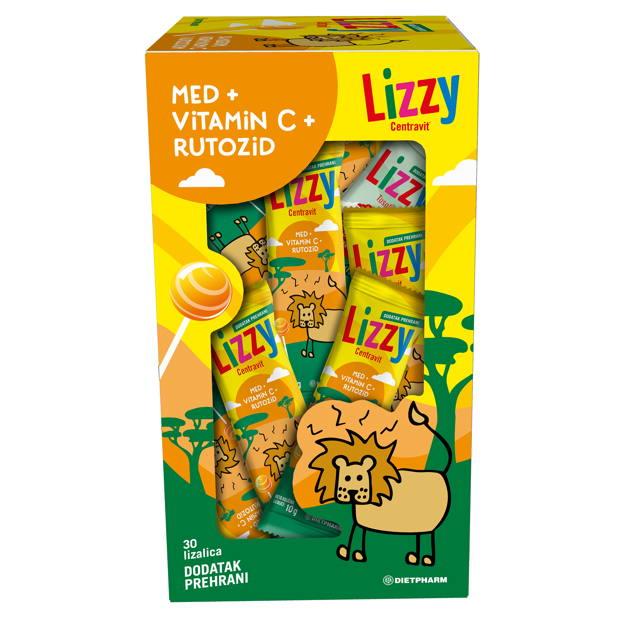 Dietpharm Lizzy Centravit® lizalica a 1 komad
