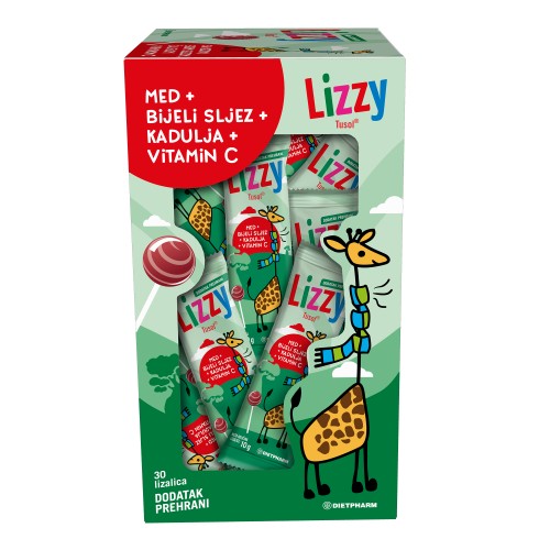 Dietpharm Lizzy Tusol® lizalica za grlo i kašalj  a1 komad