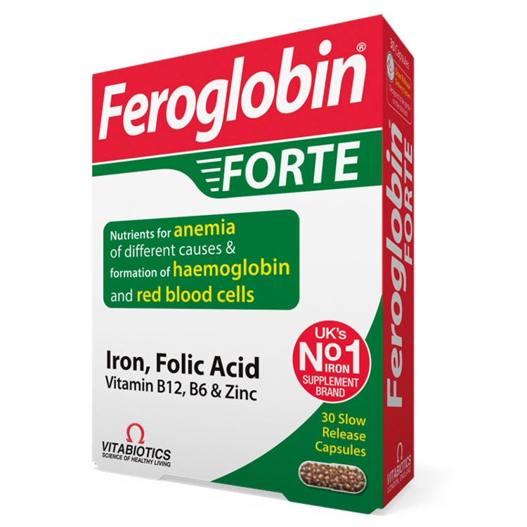 Vitabiotics Feroglobin Forte 30 kapsula