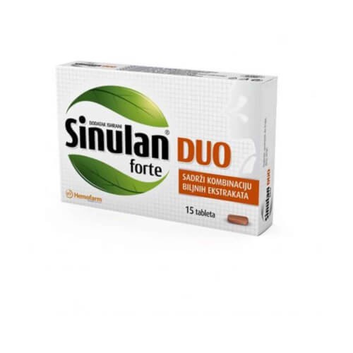 Hemofarm Sinulan DUO forte 15 tableta