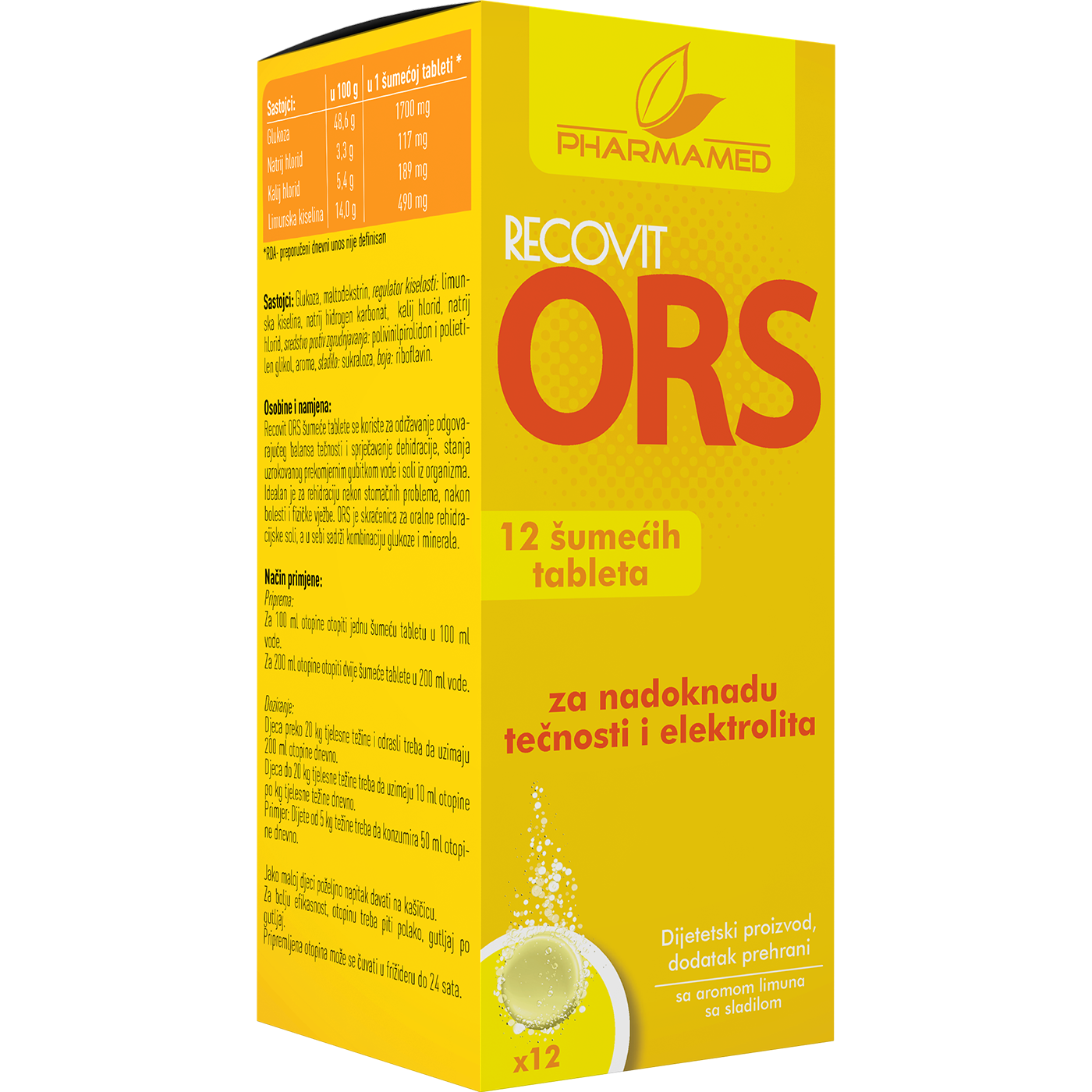 Pharmamed RECOVIT ORS šumeće tablete a12