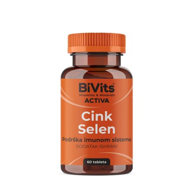 BiVits Cink 10mg + Selen 55mcg tbl A60