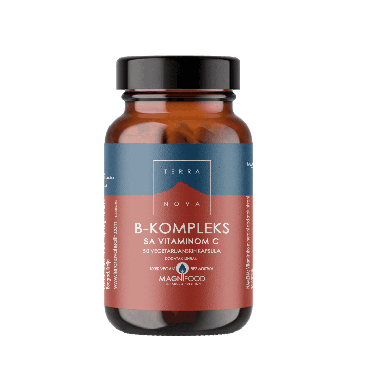 Terranova Vitamini B-kompleks sa vitaminom C kapsule a50